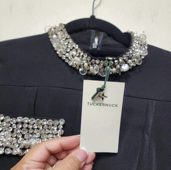 Tuckernuck Embellished Hoyt Dress XXS NWT Holiday Party Formal Glamour Classy - Picture 9 of 13